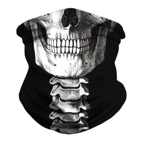 Skull Digital Men And Women Outdoor Mask Sport Climbing Insect-proof (Option: BXHA025-Free Size)